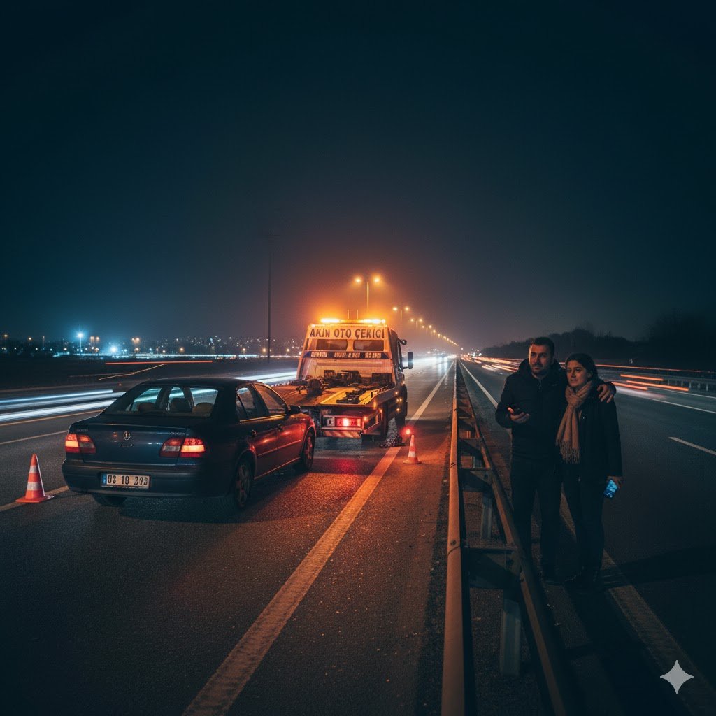 E-5 Üzerinde Gece Yarısı Yardım